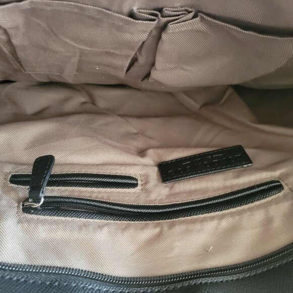 Michael Kors Saffiano Leather Tote Bag With Dual Handles & Silver Hardware - Bla - Picture 9 of 15